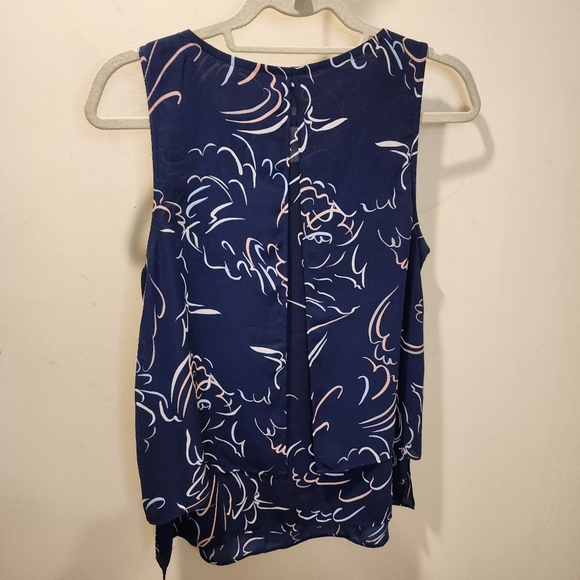 Juicy Couture Navy Blue Relax Fit Sleevesless Blouse size M - Picture 7 of 11